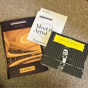 Autographed Evgeny Kissin “Beethoven” CD with Carnegie Hall playbill